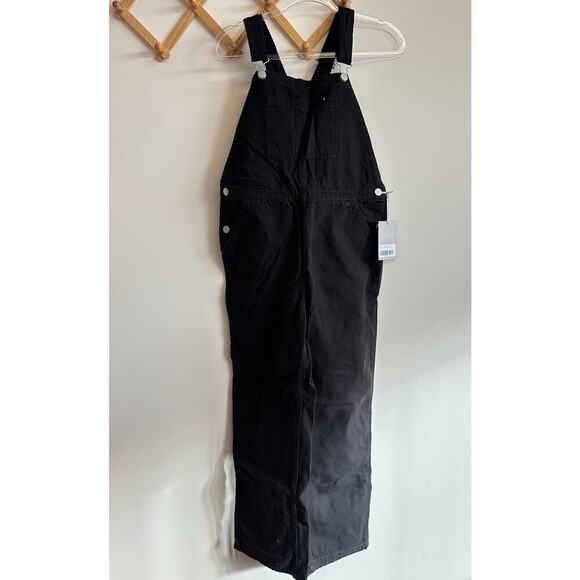 NWT Everlane Cotton Canvas Overalls in Black Size 4 - Picture 2 of 14